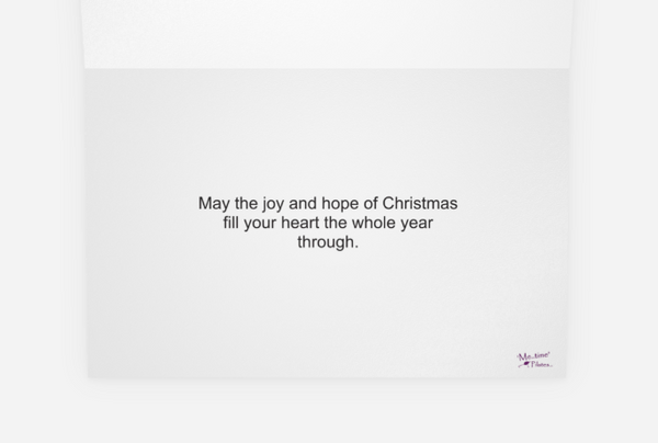 Pilates Christmas Card - "Balance Your Holiday with Peace and Pilates!"