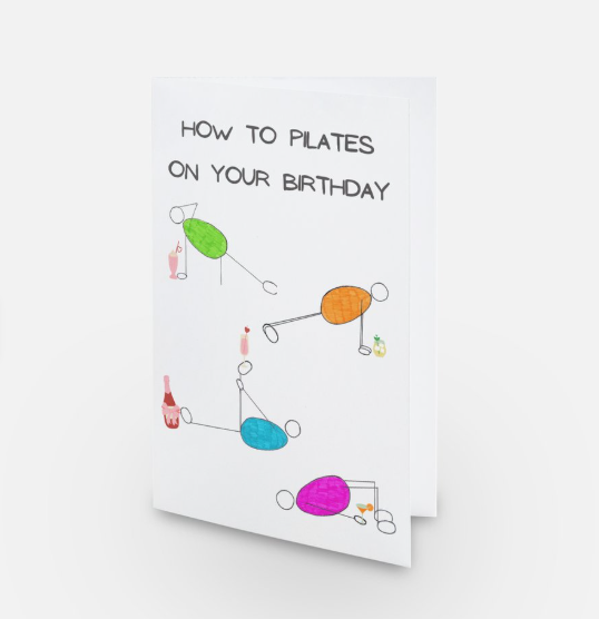 Pilates Birthday Card