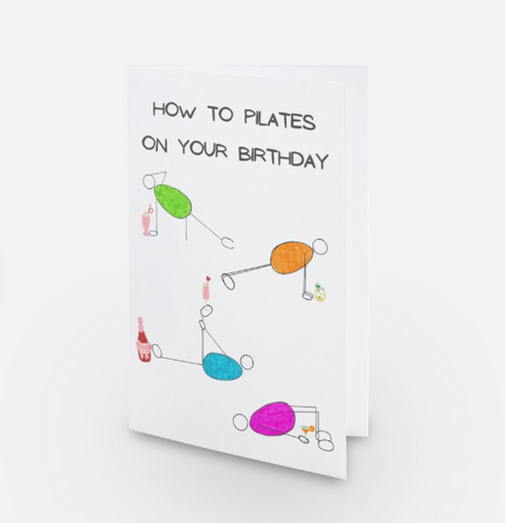 Pilates Birthday Card