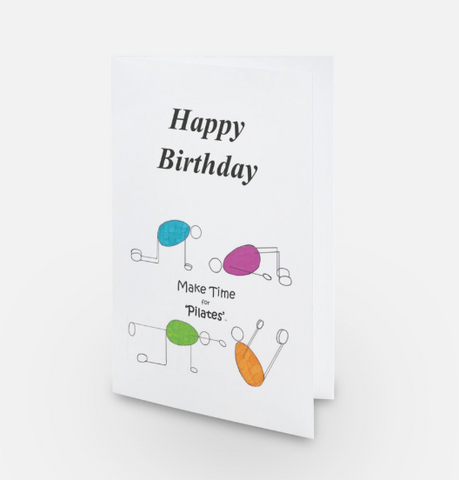 Pilates Birthday Card